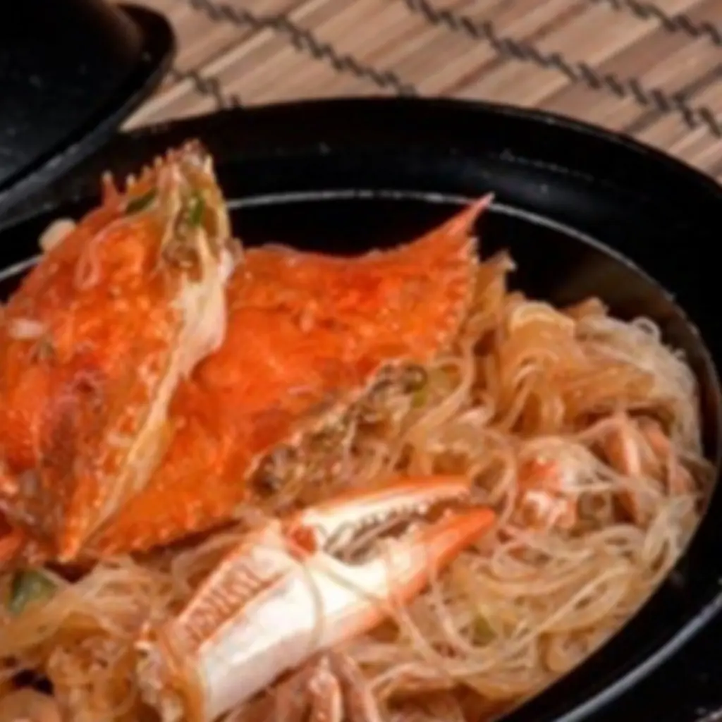 Fried Crab With Sotanghon